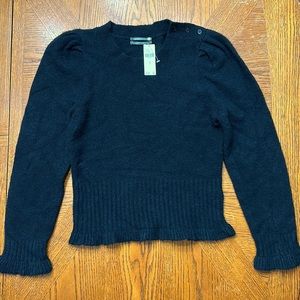 Anthropologie Black Crew Neck Sweater
